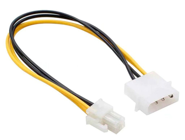 Кабель переходник molex (IDE) to 4pin CPU