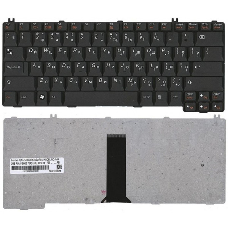Клавиатура LENOVO (C460, C510, G430, G450, G530, U330, Y430, Y530, Y730)