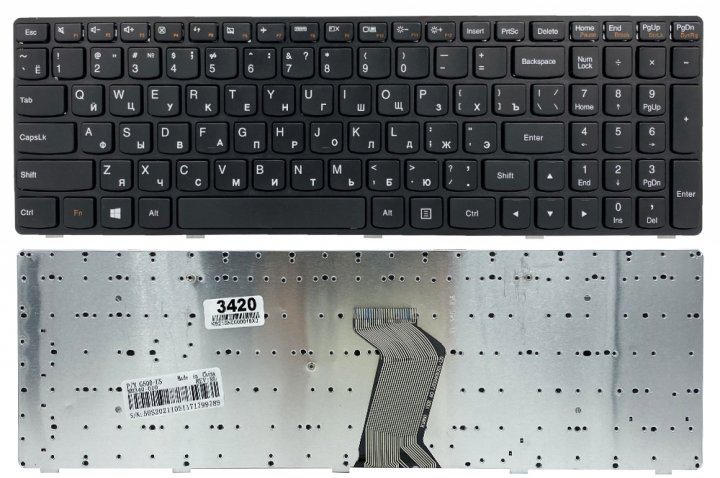 Клавиатура для ноутбука (новая) LENOVO (G500, G505, G510, G700, G710)