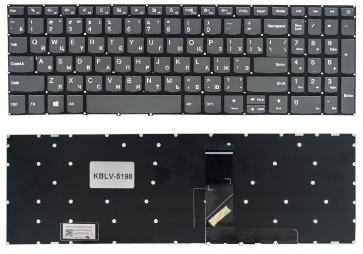 Клавиатура для ноутбука LENOVO (IdeaPad: 320-15 series)